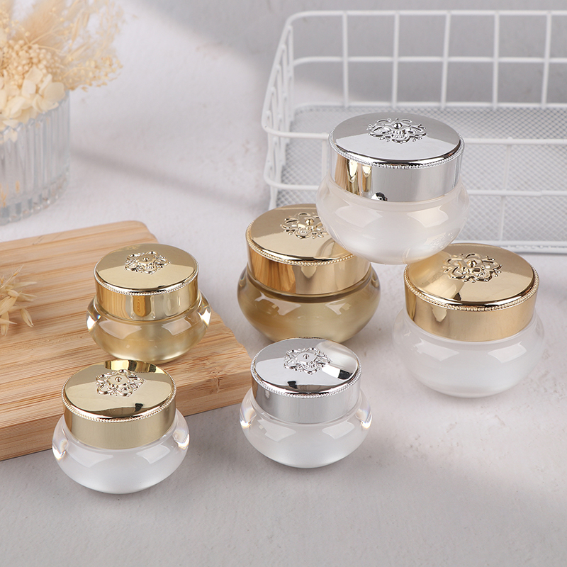 Luxury Skincare Jars - Acrylic Empty Travel Cream Jars 5/10/20g