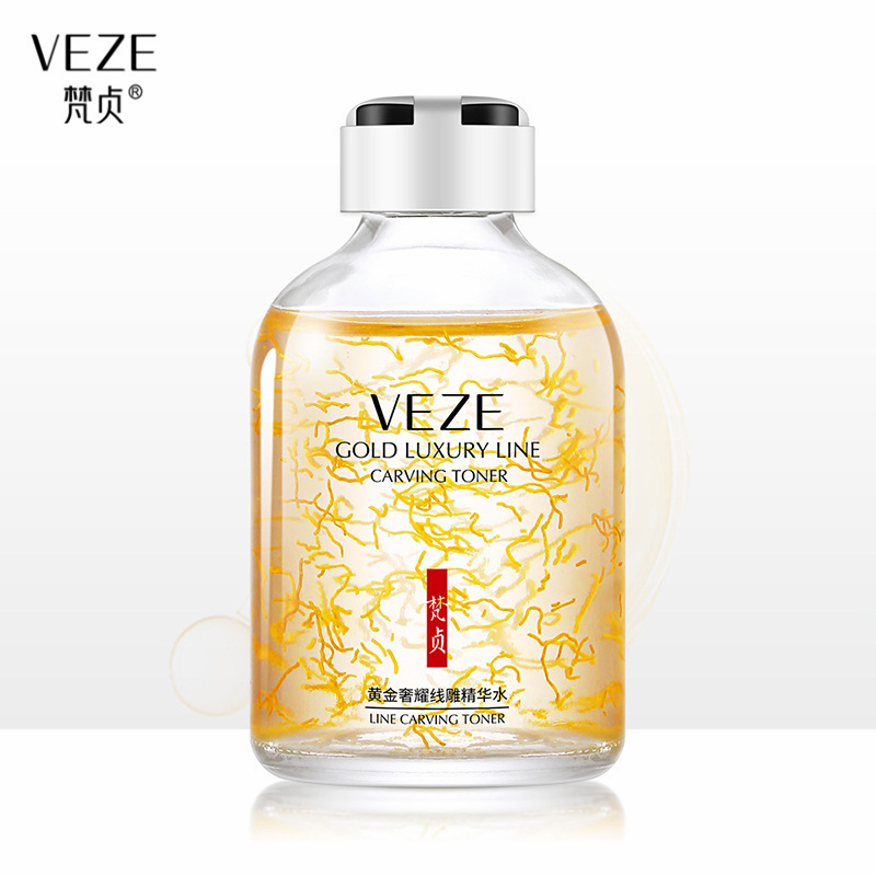 Luxury Skincare Anti Aging - 24K Gold Luxury Line Carving Toner