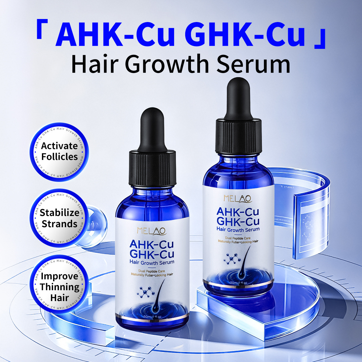 30ml Copper Dual Peptide Hair  - огляд і ціна Epidermal Growth Factor