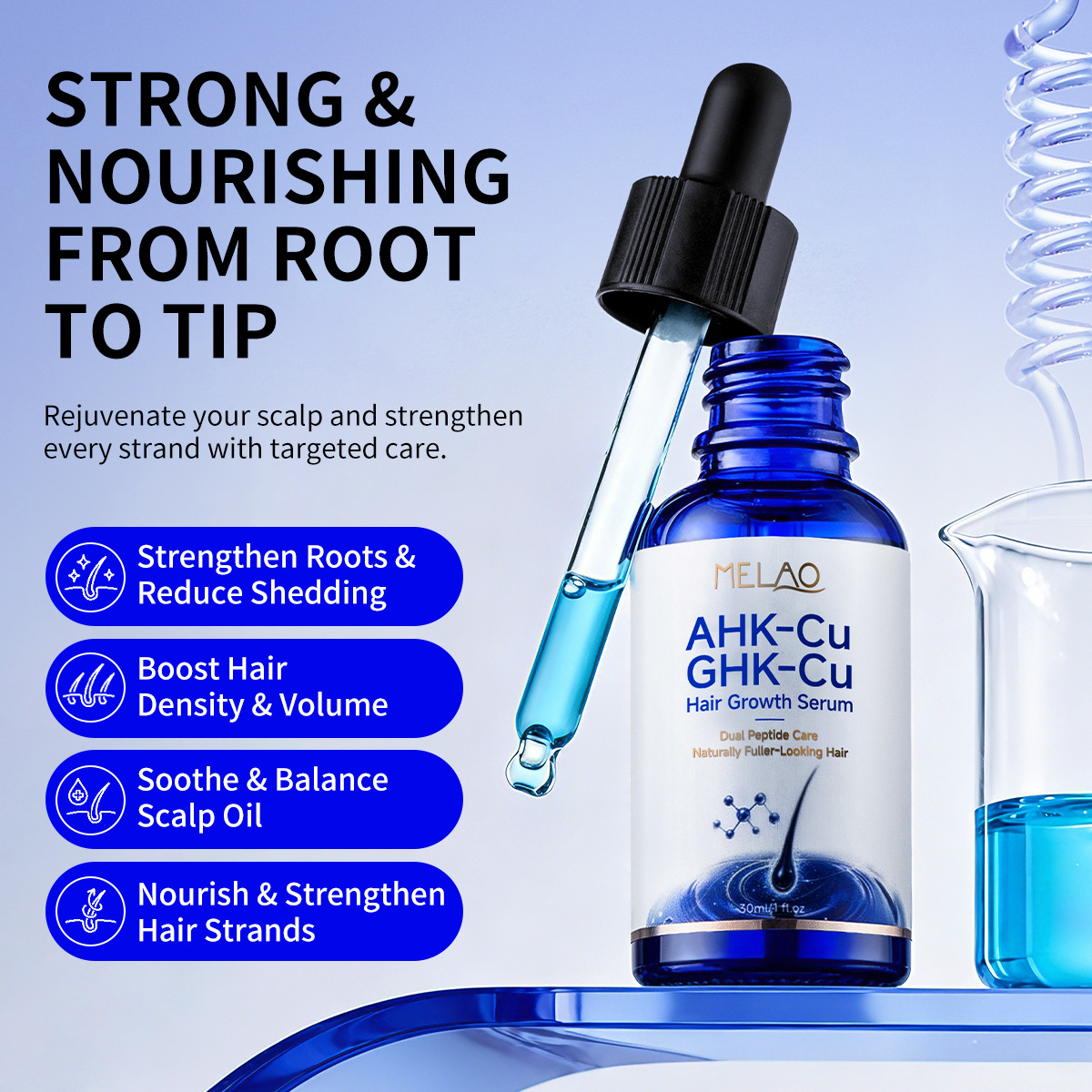 30ml Copper Dual Peptide Hair  - огляд і ціна Epidermal Growth Factor
