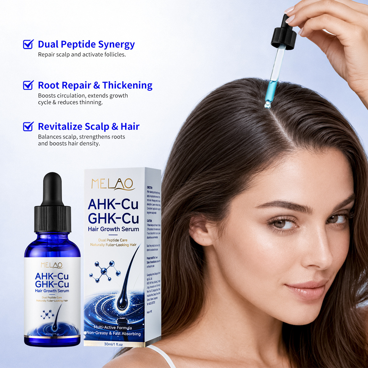 30ml Copper Dual Peptide Hair  - огляд і ціна Epidermal Growth Factor