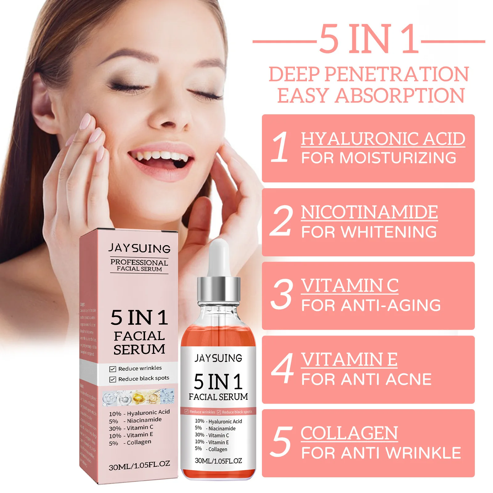 5 In 1 Moisturizing Facial Ser - огляд і ціна Exosome Serum Ampoule