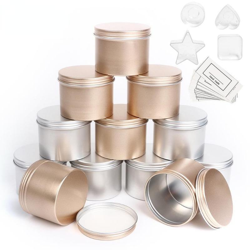 5Pcs Luxury Candle Jars with L - огляд і ціна Luxury Skincare Jars