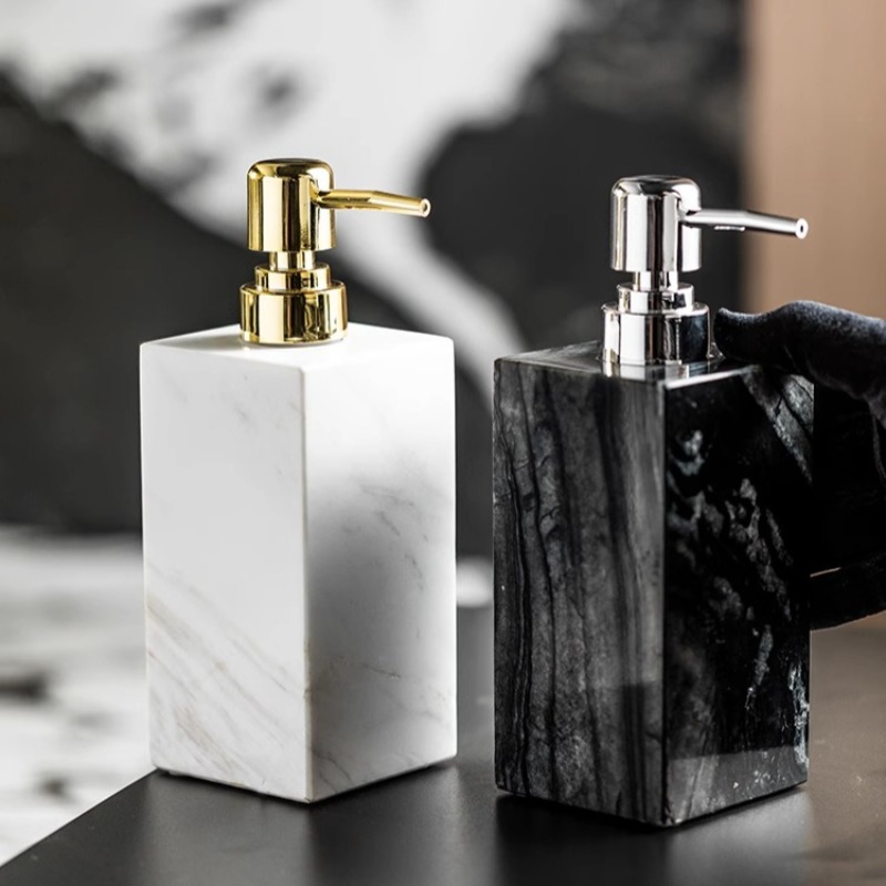 Natural Marble Soap Dispenser  - огляд і ціна Luxury Skincare Jars