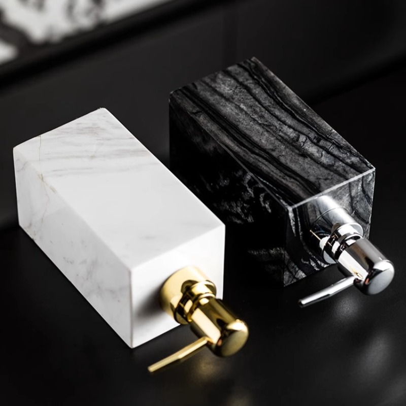 Natural Marble Soap Dispenser  - огляд і ціна Luxury Skincare Jars